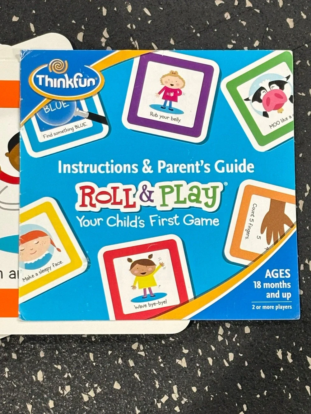 Toddler Learning Game Lot ThinkFun Roll & Play Sophie ABC Numbers Flash Cards